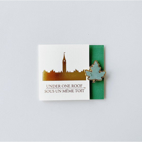 Gold and Copper Maple Leaf Brooch | Shop Under One Roof at boogie + birdie in Ottawa.