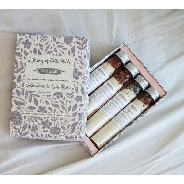 Library of Bath Milks Gift Set | Dot & Lil | boogie + birdie