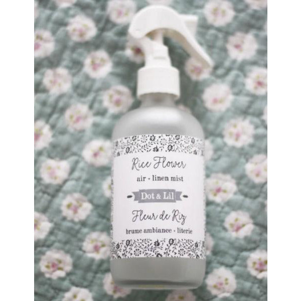 Rice Flower Linen Mist | Dot & Lil | boogie + birdie