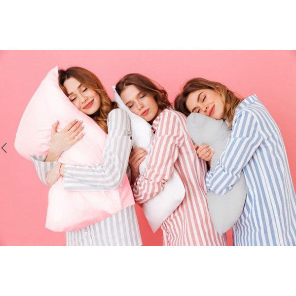 Lucent Cloud Satin Pillowcase | Shop sleep accessories at boogie + birdie in Ottawa.