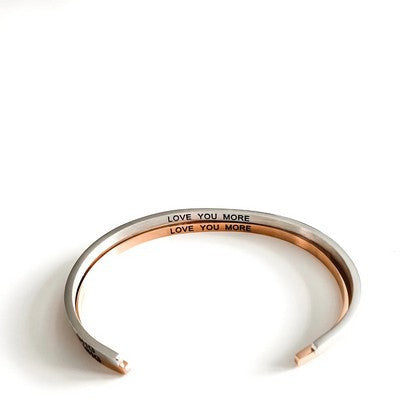 Silver Love You More Bangle | Shop Glasshouse Goods at boogie + birdie in Ottawa.
