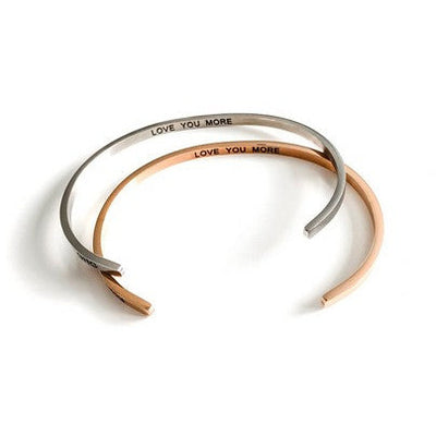 Silver Love You More Bangle | Shop Glasshouse Goods at boogie + birdie in Ottawa.