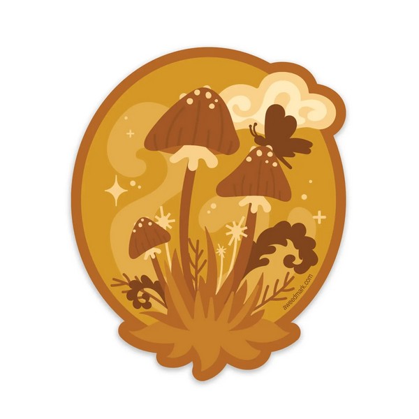 Magic Mushroom Sticker | Shop stickers at boogie + birdie in Ottawa.