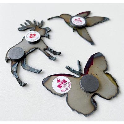 Moose Hand Painted Metal Magnet | Shop Canadiana magnets at boogie + birdie in Ottawa.