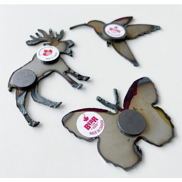 Dragonfly Hand Painted Metal Magnet | Shop magnets at boogie + birdie in Ottawa.