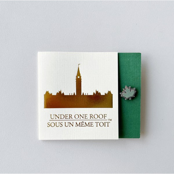 Pewter Maple Leaf Pin | Shop Under One Roof at boogie + birdie in Ottawa.