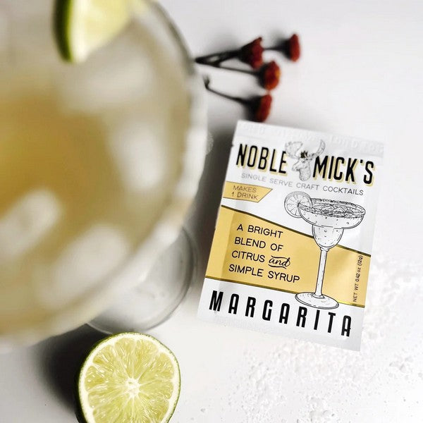 Margarita Single Serving Cocktail Mix | Shop Noble Mick's cocktail mixes at boogie + birdie in Ottawa.