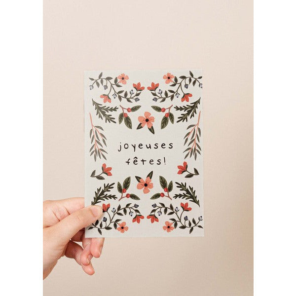 Joyeuses fêtes Holiday Card | Shop holiday cards at boogie + birdie in Ottawa.