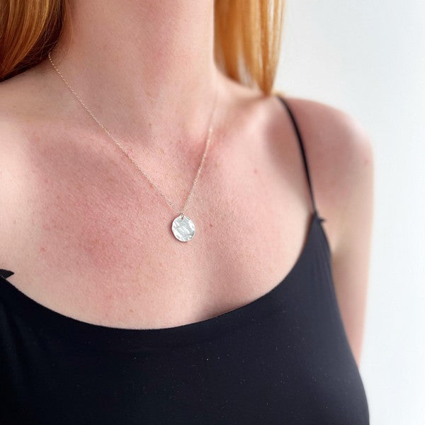 Silver Mini Coin Necklace | Shop Katye Landry Designs at boogie + birdie