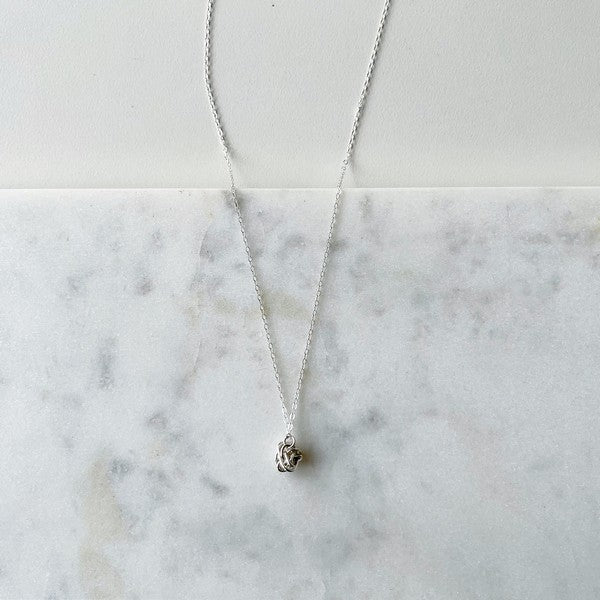 Silver Mini Knot Necklace | Shop Katye Landry