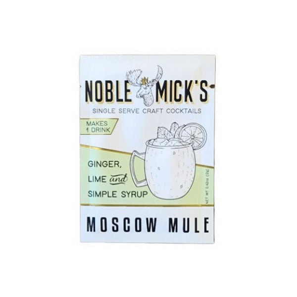 Moscow Mule Single Serving Cocktail Mix | Shop Noble Mick's at boogie + birdie in Ottawa.