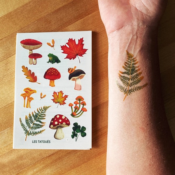 The Mushrooms Temporary Tattoos | Shop Les Tatoués at boogie + birdie in Ottawa