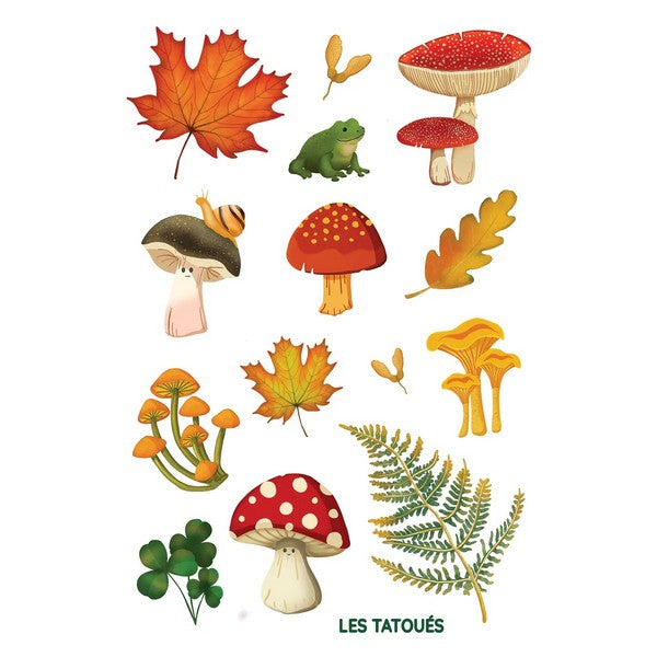 The Mushrooms Temporary Tattoos | Shop Les Tatoués at boogie + birdie in Ottawa