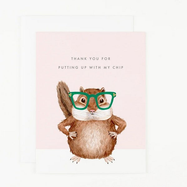 Putting Up With My Chip Card | Shop Valentine's Day cards at boogie + birdie in Ottawa.
