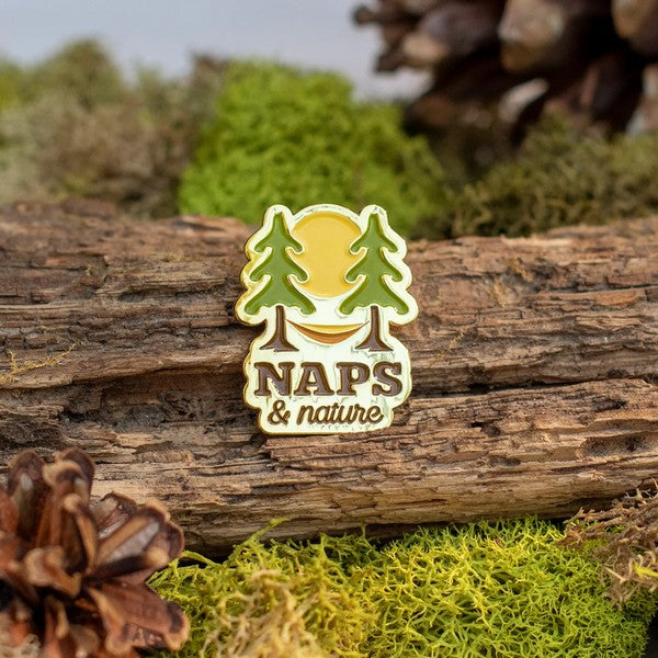 Naps & Nature Enamel Pin | Shop enamel pins at boogie + birdie in Ottawa.