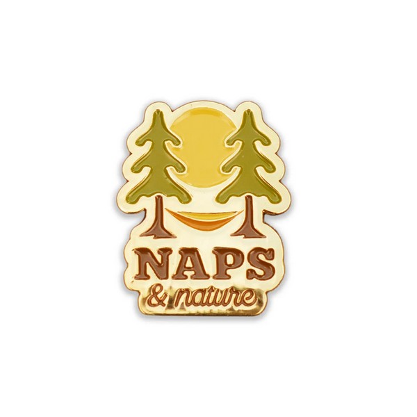 Naps & Nature Enamel Pin | Shop enamel pins at boogie + birdie in Ottawa.