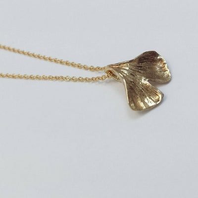 Bronze Ginkgo Leaf Necklace | Brelokz | boogie + birdie
