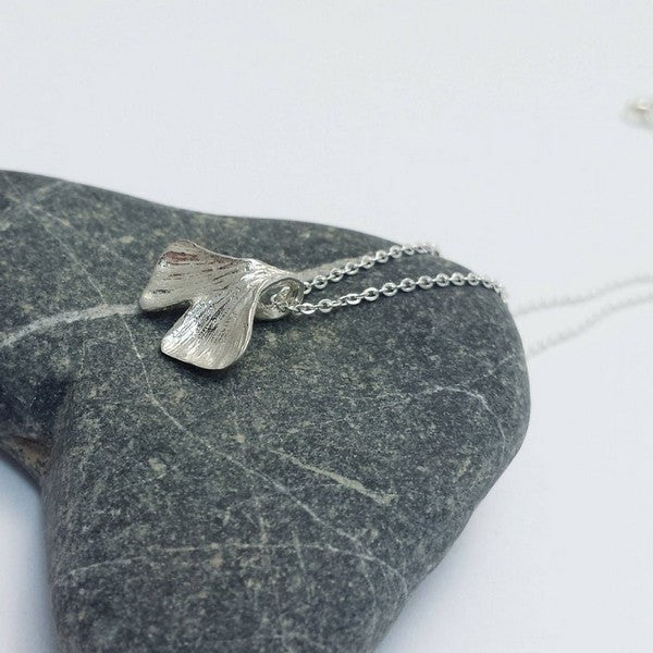 Silver Ginkgo Leaf Necklace | Brelokz | boogie + birdie