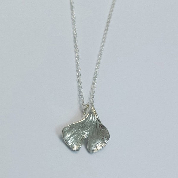 Silver Ginkgo Leaf Necklace | Brelokz | boogie + birdie