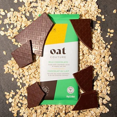 Oat Couture Chocolate Bar out of packaging | Jacek Chocolate Couture | Shop a selection of gourmet treats at boogie + birdie