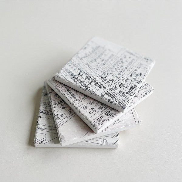 Old Ottawa East Maps Coaster Set | Shop coasters at boogie + birdie in Ottawa.