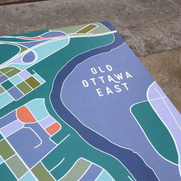 Old Ottawa East Map Print | Heirloom Island | Shop a selection of art prints at boogie + birdie