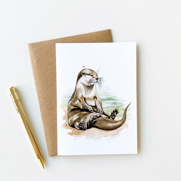 Otter Card | Kelly Dixon | Shop a selection of local makers at boogie + birdie
