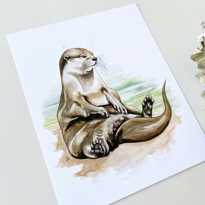 Otter Print | Kelly Dixon | Shop a selection of local makers at boogie + birdie
