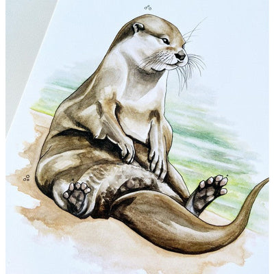 Otter Print | Kelly Dixon | Shop a selection of local makers at boogie + birdie
