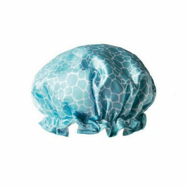 Blue Pebble Pattern Shower Cap | Shop shower accessories at boogie + birdie
