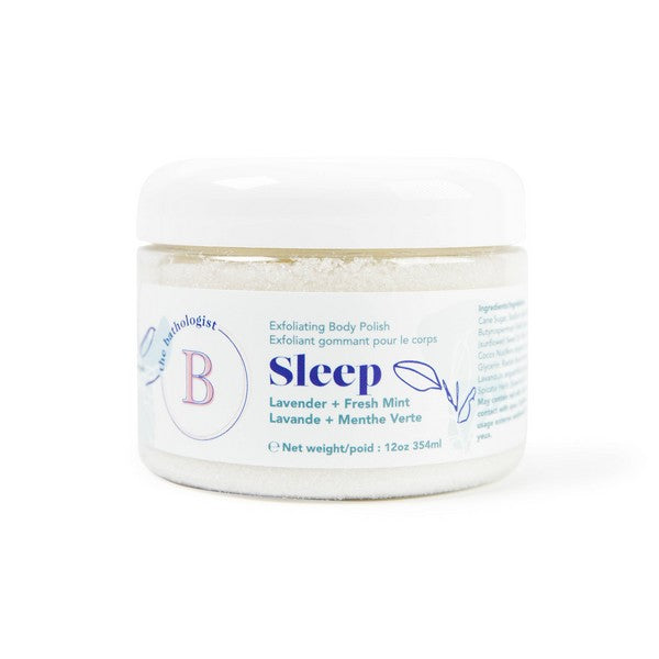 Sleep Body Polish | The Bathologist | shop a selection of bath and body products at boogie + birdie