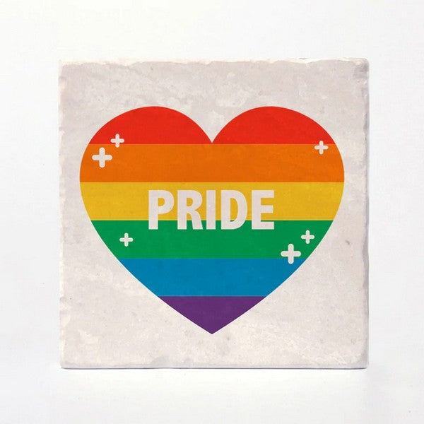 Pride Heart Coaster | Versatile Coasters | boogie + birdie

