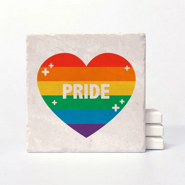 Pride Heart Coaster | Versatile Coasters | boogie + birdie

