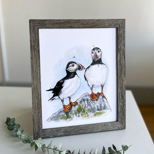 Puffins Art Print | Kelly Dixon Art | boogie + birdie