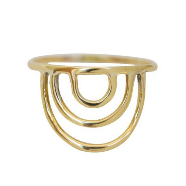 Brass Rainbow Ring