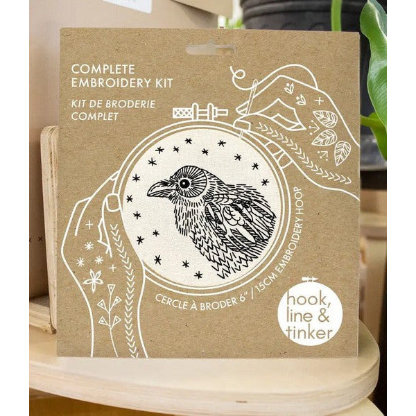Nevermore DIY Embroidery Kit | Hook, Line & Tinker | boogie + birdie