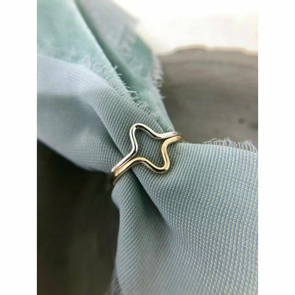 Curve Rings in Silver and Gold | Open Fire Jewellery | Shop a selection of jewellery at boogie + birdie