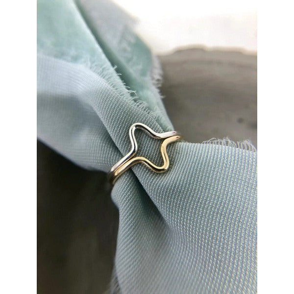 Silver Open Fire Curve Ring | Shop rings at boogie + birdie in Ottawa.