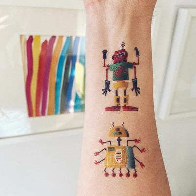 The Robots Temporary Tattoos | Shop Les Tatoués at boogie + birdie in Ottawa.