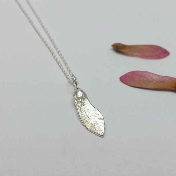 Silver Maple Seed Necklace | Brelokz | boogie + birdie