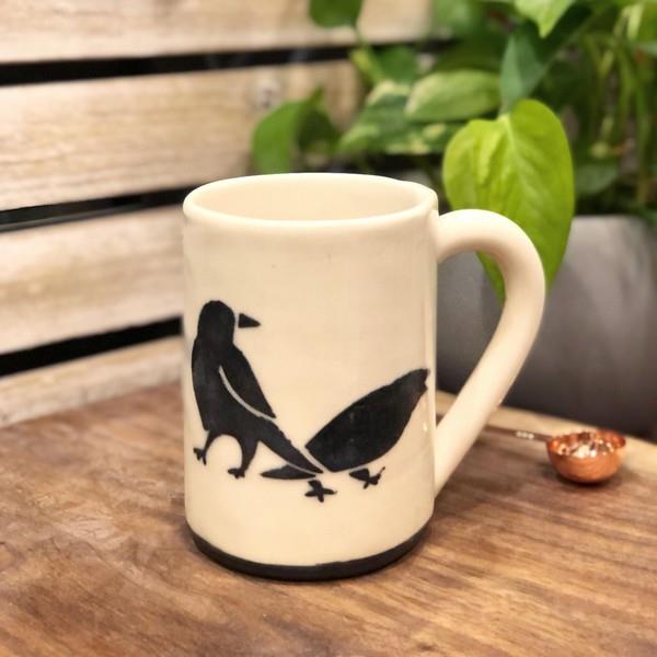 Crow Couple Mug | Susan Robertson Pottery | boogie + birdie