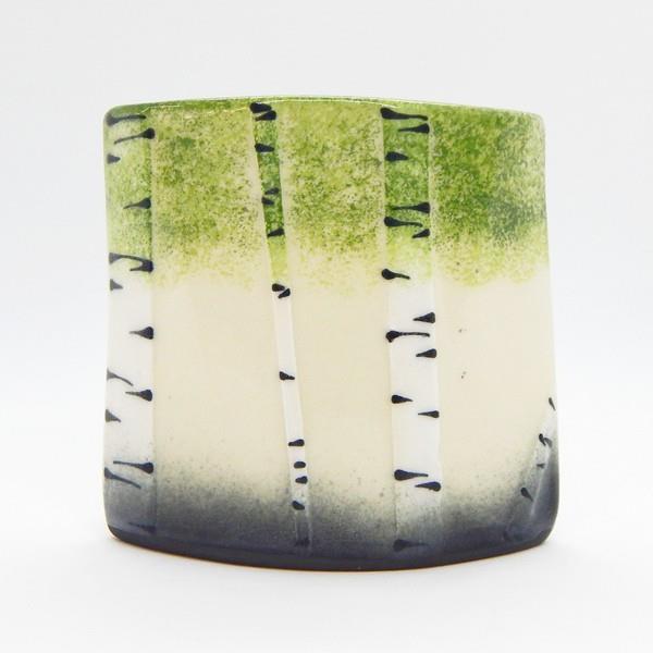 Green Birch Short Vase | Home | boogie + birdie


