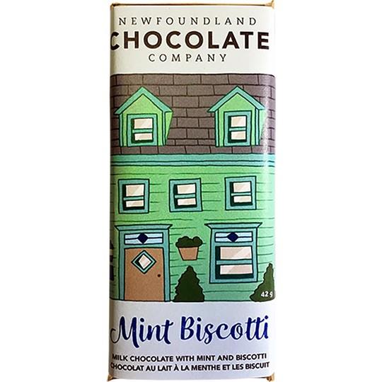 Mint Biscotti Milk Chocolate Bar