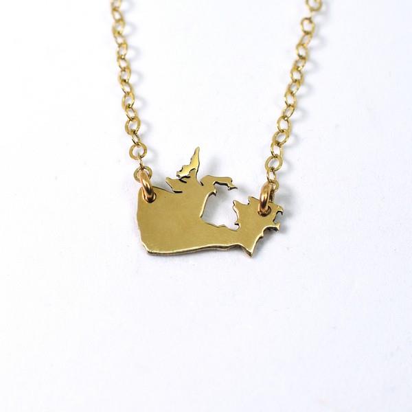 Brass Canada Necklace | Lissa Bowie | boogie + birdie