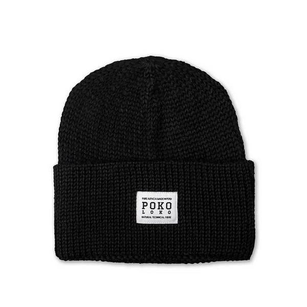 Black Alpaca Fisherman Toque