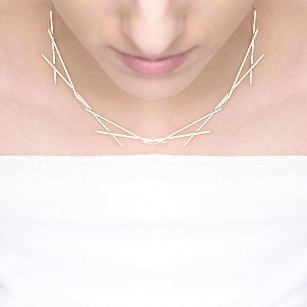 Gold Sixes + Sevens Necklace