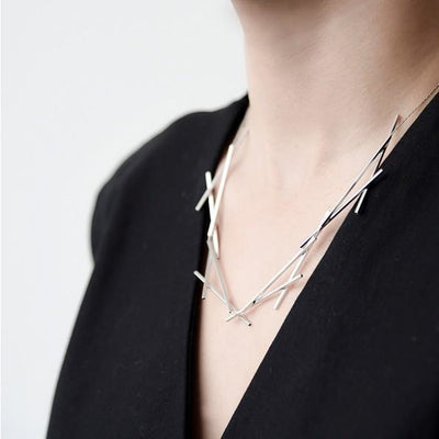 Silver Sixes + Sevens Necklace