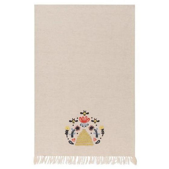 Frida Embroidered Tea Towel | Danica Studio | boogie + birdie
