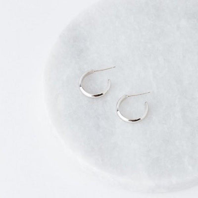 Silver Silvia Hoop Earrings