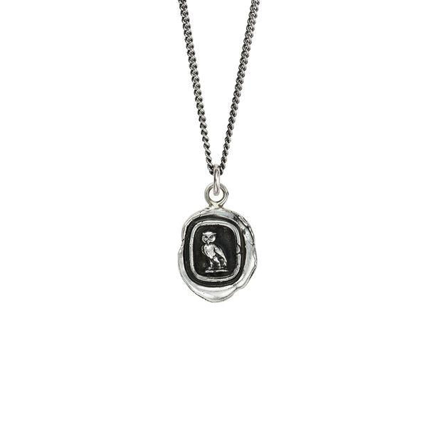 Silver Watch Over Me Pyrrha Talisman Necklace